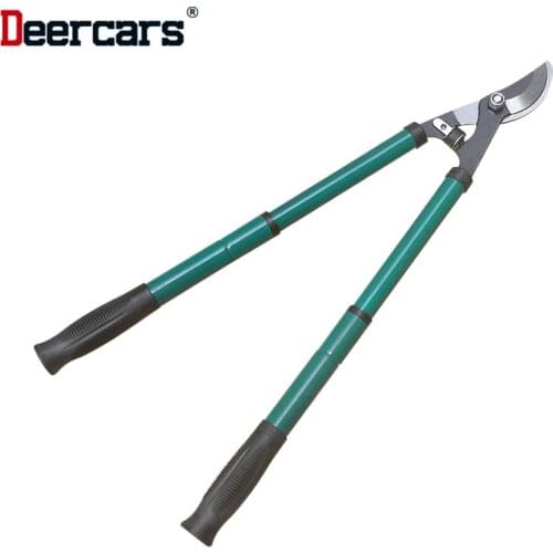 60cm Telescopic Pruner Gardening Tree Shears Pruning Lopping 3cm Dia.Branches Trimmer Cutting Tool Shrubs Fence Cutter Scissors