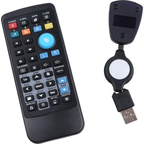 Wireless Mouse Remote Control Controller USB Receiver IR Remote Control for Loptop PC Computer Center Windows 7 8 10 Xp Vista
