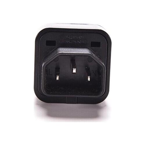 1pc IEC 320 C14 Male to Power Adapter C13 Female 10A PDU UPS