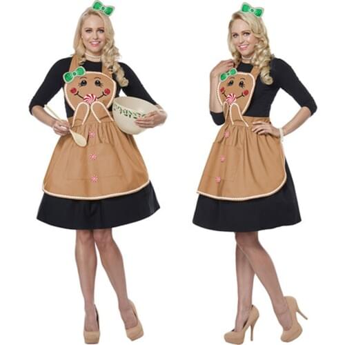 Black Long Sleeve German Oktoberfest Dirndl Dress Adult Beer Maid Wench Dirndl Costume Halloween Cosplay Carnival Party Uniforms