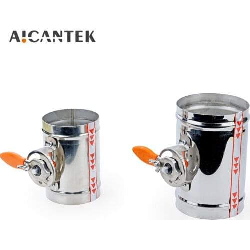 Stainless Steel 201 Manual Damper Valve 4/5/6/8 inch Air Duct Vent 63/76/80/100/125/150/200 mm