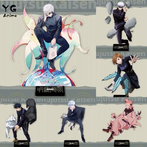 Anime Jujutsu Kaisen Figure Yuji Itadori Cosplay Acrylic Accessorie Stand Model Plate Desk Decor Standing Sign Keychain Gift hot