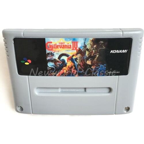 Super Castlevania 4 for 16 Bit Video Game Cartridge Compilation Card for EUR/PAL Version Game Console