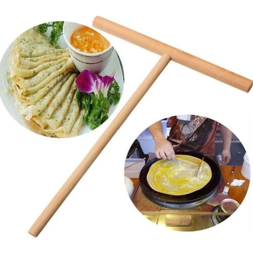 Chinese Specialty Crepe Maker Pancake Batter Wooden Spreader Stick Kitchen Tool DIY Restaurant Canteen Supplies