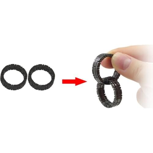 1set Himber Ring Gold Black color can choose Ring Magic Tricks Close Up Magic Props Magician Trick Gimmick Magic Tool