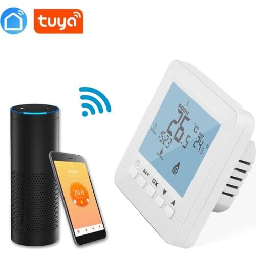 WIFI 16A temperature controller touch button thermostat for floor heating, electric heating system thermostat tuya app
