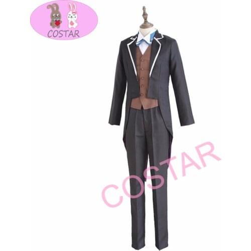 COSTAR Anime Re:Life In A Different World From Zero Cosplay Costume Subaru Natsuki Swallowtail Tuxedo Men Boys School Uniform