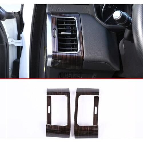 Red Ash Wood Style For Land Rover Range Rover Sport 2014-2019 ABS Plastic Side Air Conditioning Vent Cover Trim Car Accessories