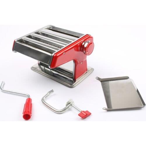 Handheld Stainless Steel Ordinary 2 Blades Pasta Making Machine Manual Noodle Maker Hand Operated Spaghetti Pasta Cutter