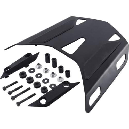 Motorbike Matte Black/Chrome Rear Carrier Rack Set For Honda Goldwing 1800 GL1800B 2018-2019