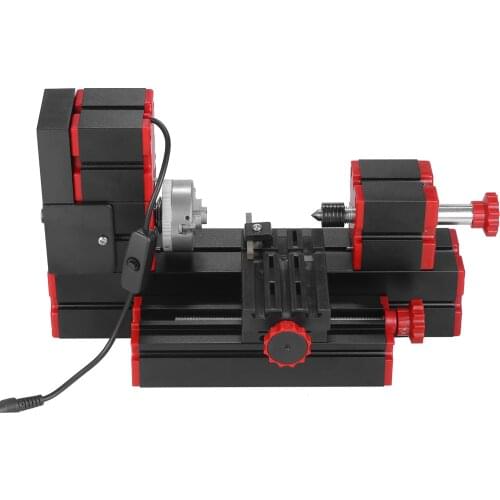 Multipurpose Mini Lathe 9 in 1 DIY Multi-functional Motorized Transformer Machine Driller Plastic Metal Lathe Wood Lathe Machine