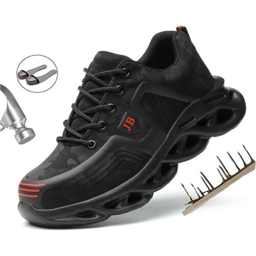 Steel Toe Man Work Shoes Fashion Anti-piercing Indestructible Sneaker Industial Safety shoes Outdoor Protection Boots