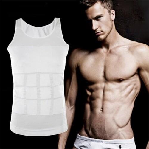 Men Corset Body Slimming posture corrector back support corset Tummy Shaper Vest Belly Waist Girdle Shirt Shapewear Underwear