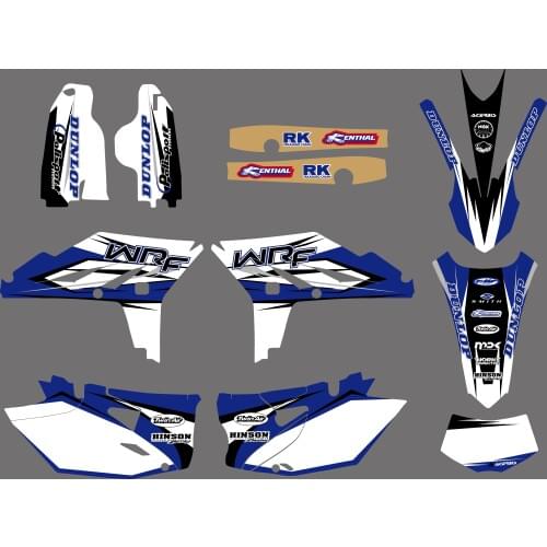 NICECNC Motorcycle Team Background Graphic Sticker Decals Kit For Yamaha WR450F WRF450 WR 450F WRF 450 2012 2013 2014 Fork Decal