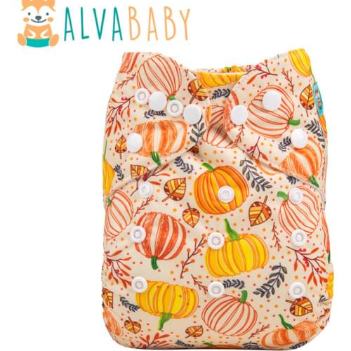 New Arrival! Alvababy Cloth Diapers Baby Pocket Diaper with 1pc Microfiber Insert