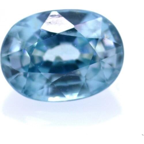 2,18 ct Natural Blue Zircon Oval Cut