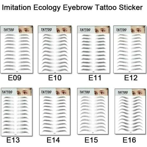4D Hair-Like Authentic Eyebrows Waterproof Long Lasting for Women Lady False Eyebrows, Eyebrow Tatoo, Eyebrow Sticker