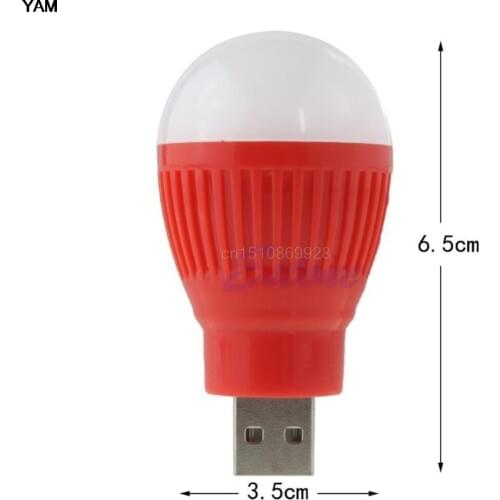 Portable Mini 5W USB LED Light Lamp Bulb For Computer Laptop PC Desktop Reading