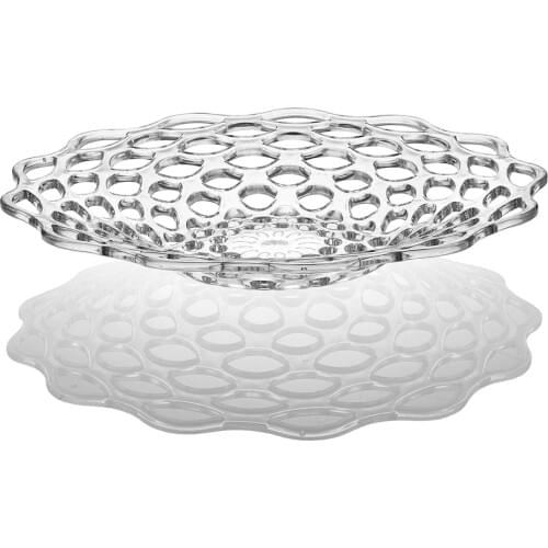Transparent Splayed Fruit Dish