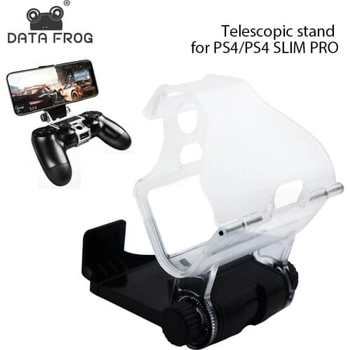 Data Frog Adjustable Clip Gamepad Stand Universal for Dualshock 4 Mobile Cell Phone Stand Holder for PlayStation 4 PS4 Slim Pro