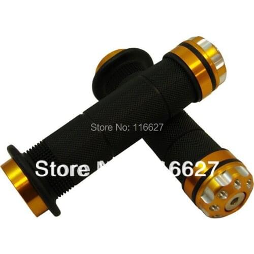7/8" Handlebar CNC End Cap Rubber Hand Grips for kawasaki Ninja 650R ZX10R ABS ZX6R ZX14 1000 250R