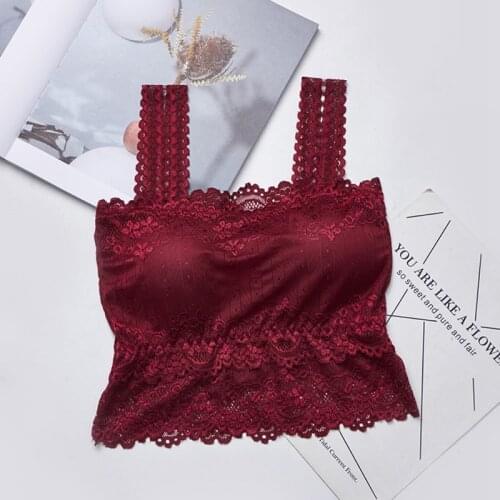 Sexy Womens Lace Tube Top Sexy Casual Lace Embroidered Camis Female Tank Top