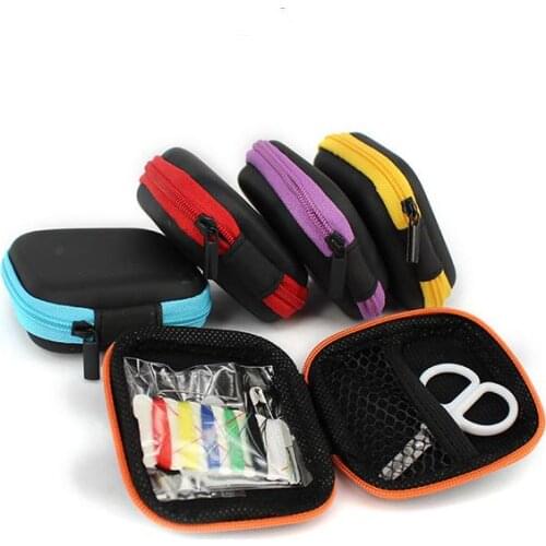 Sewing Tools Portable Mini Storage Box Travel Sewing Kits with Needle Threads Scissors DIY Accessories SN3740