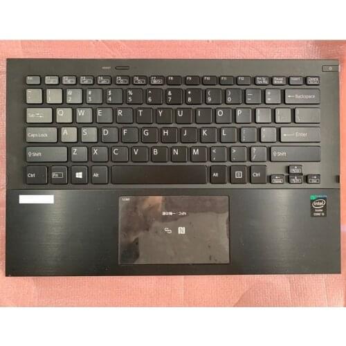95%New laptop replace Palmrest upper cover with US Version Keyboard with backlit for SONY VAIO PRO 13 PRO13 SVP132 SVP13