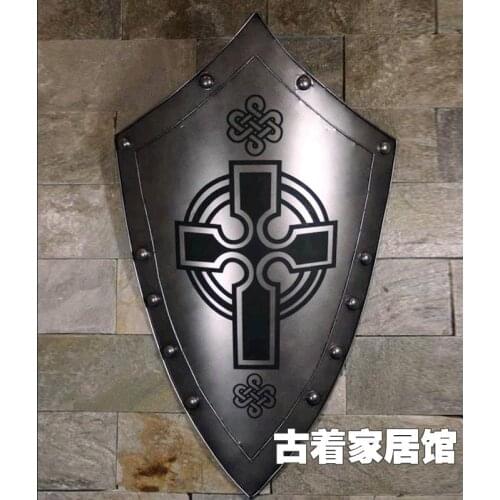 Medieval antique shield / Antique weapon film and television props / European style western restaurant coffee shop decoration