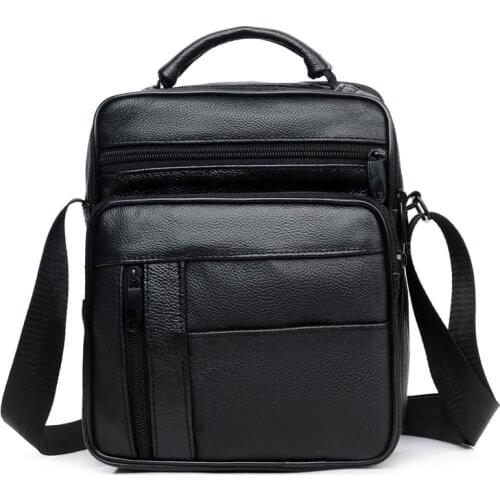 Casual Men Shoulder Bag Vintage Crossbody Bags High Quality Male Bag PU Leather Handbag Capacity Men Messenger Bags Tote Bag