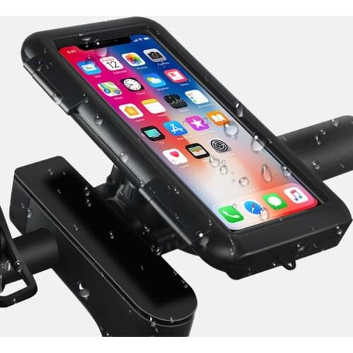 Waterproof Case Holder Phone Motorcycle Support Mobile Handlebar Waterproof Bike BIcycle Phone Holder Stand For iPhone 11 Pro
