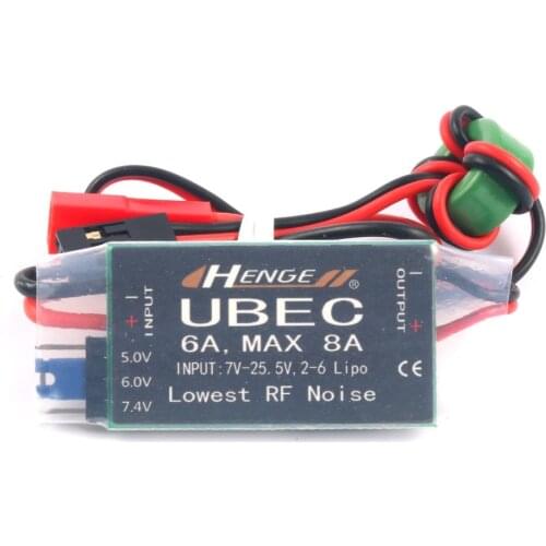 6A UBEC HENGE Output 5v / 6v 6A / 8A 2-6S LIPO 6-16 Cell Ni-Mh Input Switch Mode for RC Racing Drone