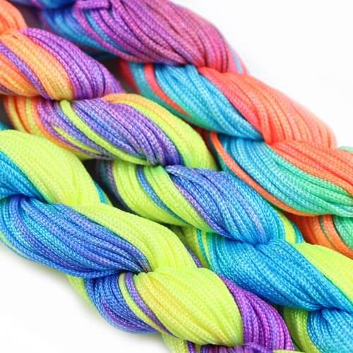 YHBZRET 0.8mm Colorful Stretch Flat Crystal Elastic Beading Rope Cord Thread String For DIY Bracelets Jewelry Making Findings