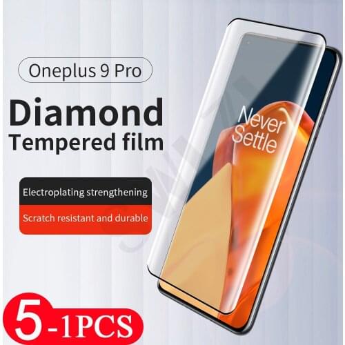 5/3/1Pcs cover tempered glass film for oneplus 6 6T Nord N10 N100 7 7T 8 8T plus 9 pro 9R 9E protective phone screen protector