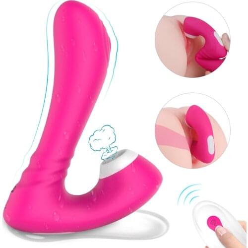 Female Gray Remote Control Sucking Vibrator Sex Toys for Women Erotic Stimulator Multi-Frequency Vibration Adult Sex Products