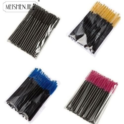 1000 pcs Eyelash Extension Disposable Eyebrow brush Mascara Wand Applicator Spoolers Eye Lashes wholesale price makeup Brush Set