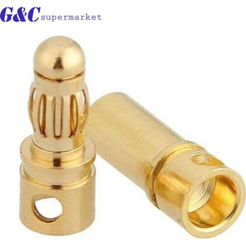 20Pcs 3.5mm Gold Plated Male Female Bullet Banana Connector Plug For RC ESC Battery Motor Terminals Parts DIY