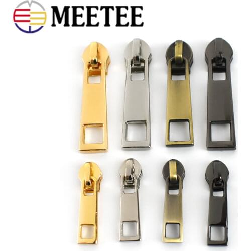 20pcs Meetee Zippers Sliders for 3# 5# Nylon Zipper Down Jacket Pocket Zip Head Bag Zip Repair Kits DIY Sewing Accessories