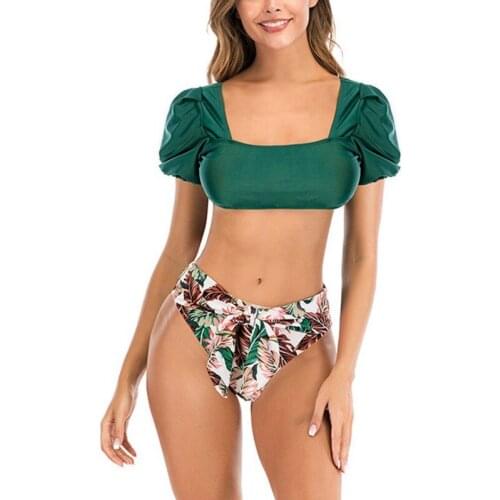 2021 Bikini Solid Swimsuit Women Swimwear Push Up Bikini Set Patchwork Biquini Brazilian Summer Beach Bathing Suit Swim Wear