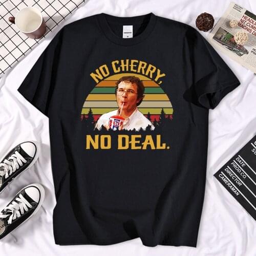 2019 Fashion Stranger Things T Shirt No Cherry No Deal Funny Men Tshirt Summer Casual Cotton Hip Hop Tops Streetwear