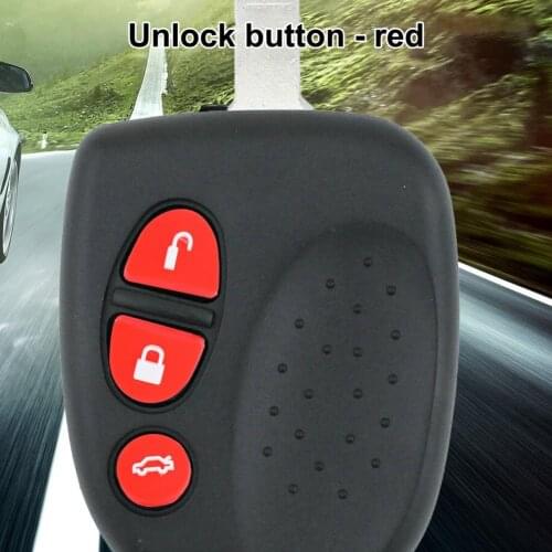 3Pcs/Set Car Key Button Lock/Unlock/Trunk Red Remote Key Button Cover Replacement for Holden/Commodore VS VT VX VZ WH WK