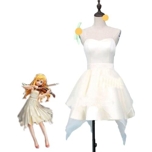 Anime Your Lie in April Aniplex Miyazono Kaori Cosplay Costume Women Nice Lolita Dress Halloween Carnival Uniforms Formal Dress