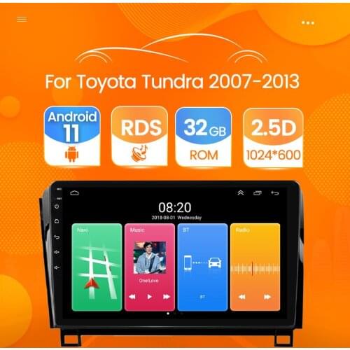 2 Din Android 11 Car Radio For Toyota Tundra Sequoia 2007 2008 2009 2010 2011 2012 2013 Multimedia Player Stereo Navi head unit