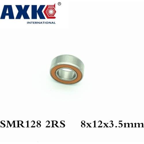 Axk 4pcs 8x12x3.5mm Smr128 2os Cb Abec7 Ld Stainless Steel Hybrid Ceramic Ball Bearing Fishing Vessel Bearing