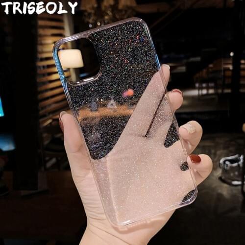 For Samsung Galaxy A51 A71 A81 A91 A50 A70 A80 A90 5G A10S A20E A30S A40S A60 M10 M20 M30S Shiny Clear TPU Glitter Sequins Case