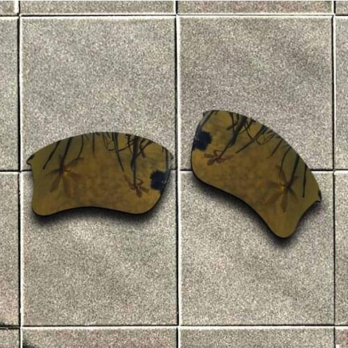 Bronze Gold Polarized Sunglasses Replacement Lens for-Oakley Flak Jacket XLJ Frame 100% UV Protection Good Fitness