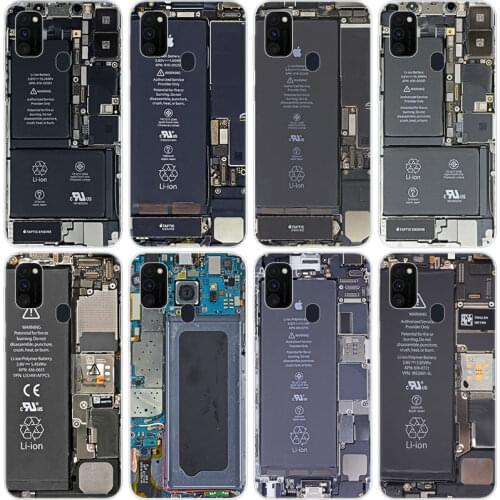 Chip Internal Board Case for Samsung Galaxy M11 M10S M01 M21 M31S M51 A01 J2 Core A21 A42 J6 A6 A8 Plus A7 2018 Silicone Cover