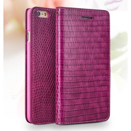 QIALINO Luxury Ultrathin Flip Genuine Leather Pocket Case for iPhone 6 6S Multi-function Card Slots Cover for iPhone 6 6s Plus