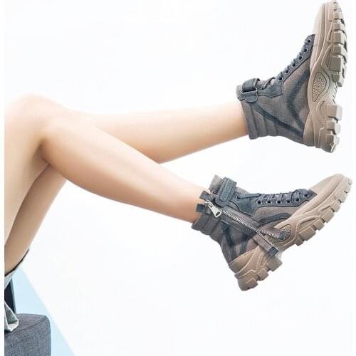 Net red boots 2020 spring and autumn new high top shoes Martin boots womens shoes Korean fashion hip hop Harajuku sports shoes