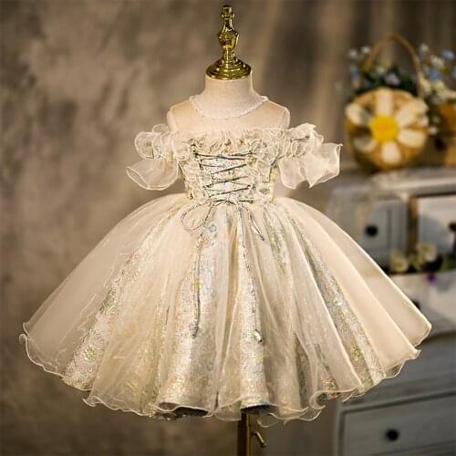 Kids Clothes Girls Dress Princess Lolita Dress Baby Girl Birthday Party Dress Children Evening Dresses Teens High-end Vestidos